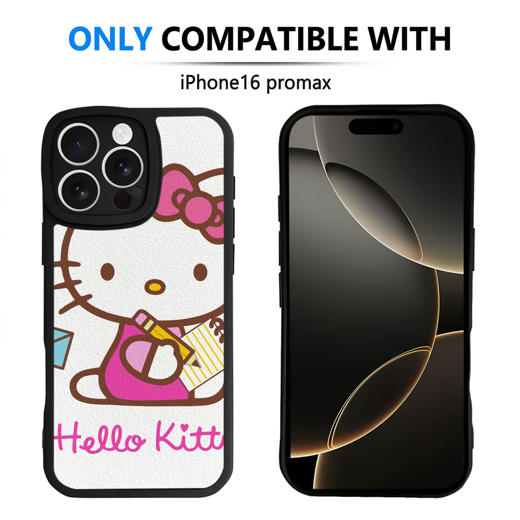 （画像用） Hello Kitty ハローキティ 【iPhone 16シリーズ対応】シリコンスマホケース（レザー調） 材質：シリコン